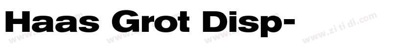 Haas Grot Disp字体转换